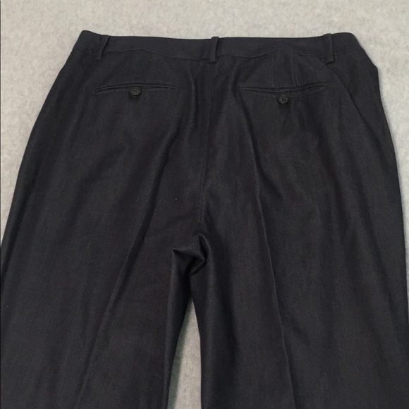 Talbots Raleigh Trouser Pants Size 12 High Rise Dark Blue Career Office - Picture 8 of 12